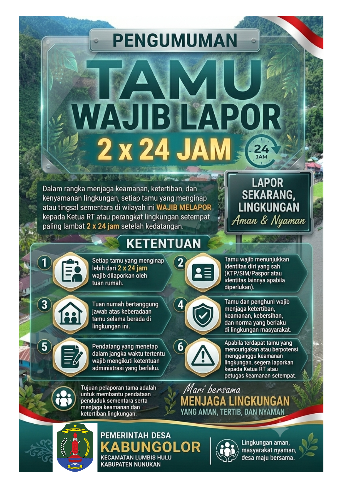 TAMU WAJIB LAPOR